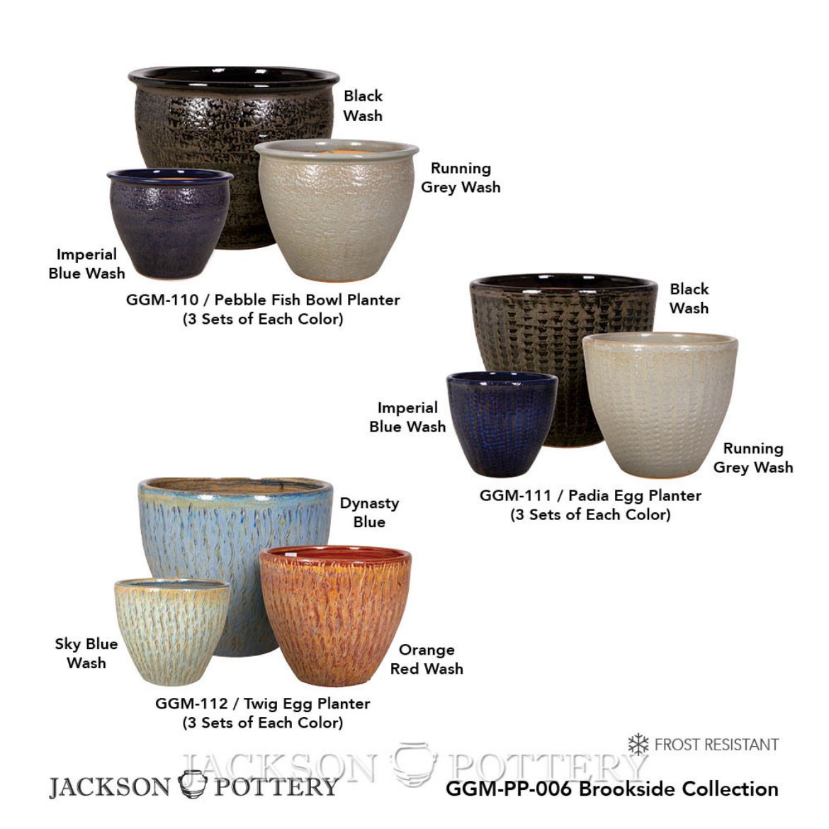 Jackson Pottery | GGM-PP-006 Brookside Collection