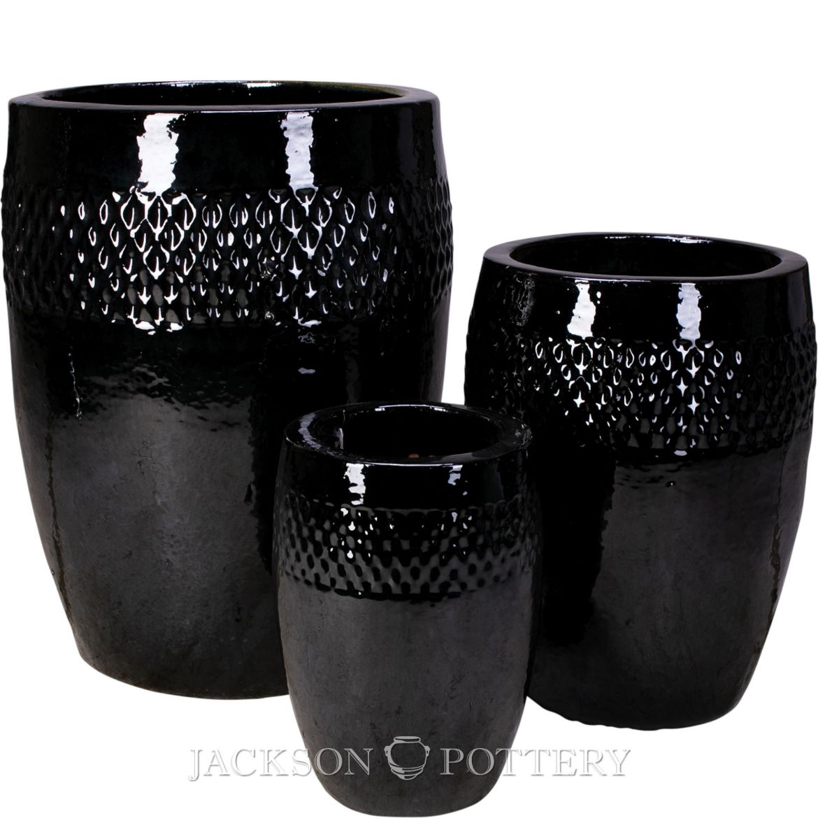 Picture of Regal Vase - Set of 3 A,B,C - Black