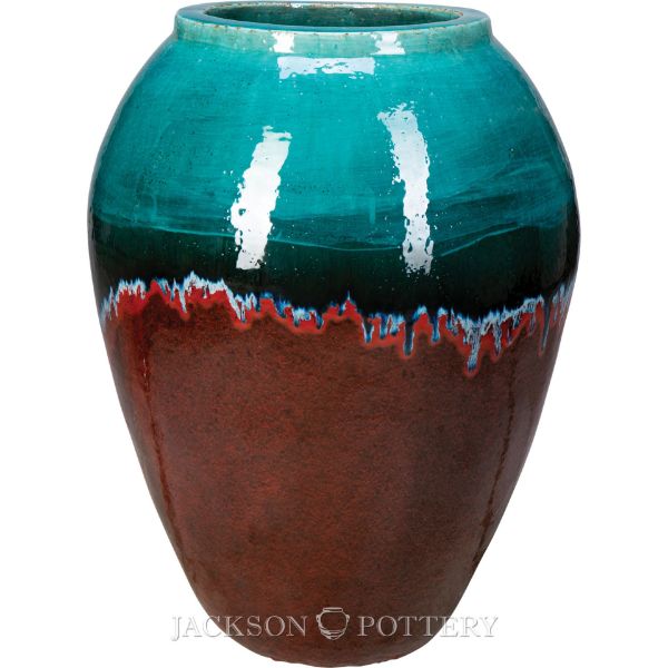 Picture of 25 in. Gold Urn - Red Skies