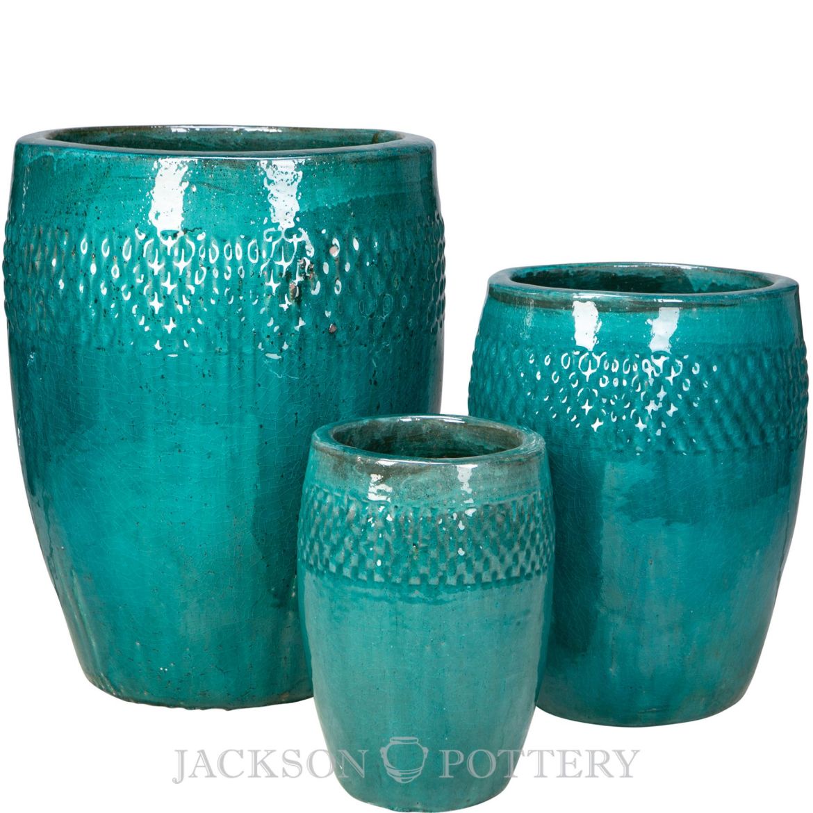 Picture of Regal Vase Set of 3 A,B,C - Vintage Turquoise