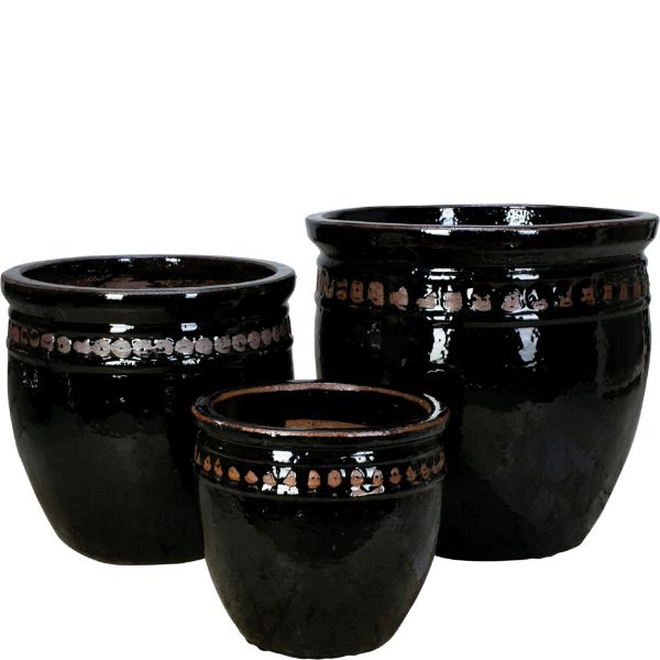 Picture of Coin Pot Set of 3 A,B,C - Black