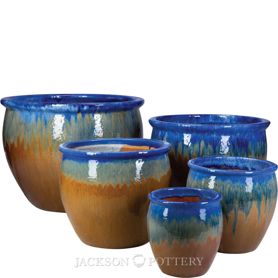 Picture of Fishbowl Set of 5 A,B,C,D,E - Iris Red Copper