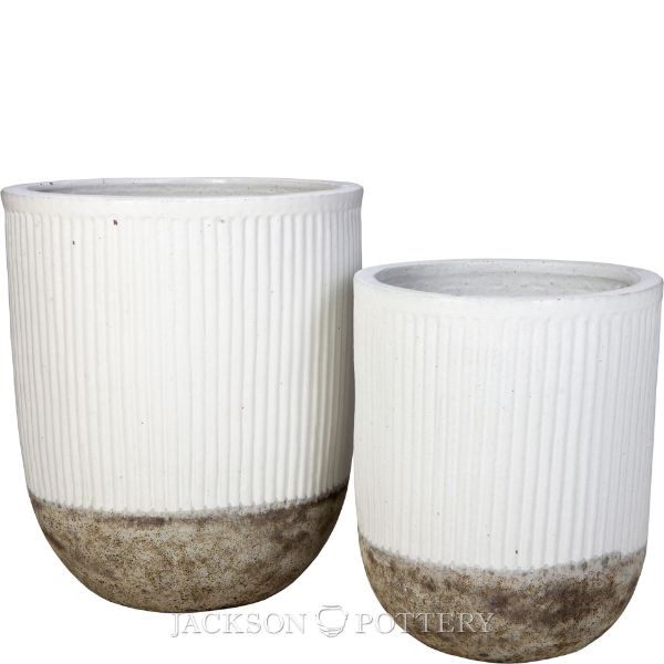 Picture of Restoration Planter Set of 2 A,B - Matte White/Volcanic White