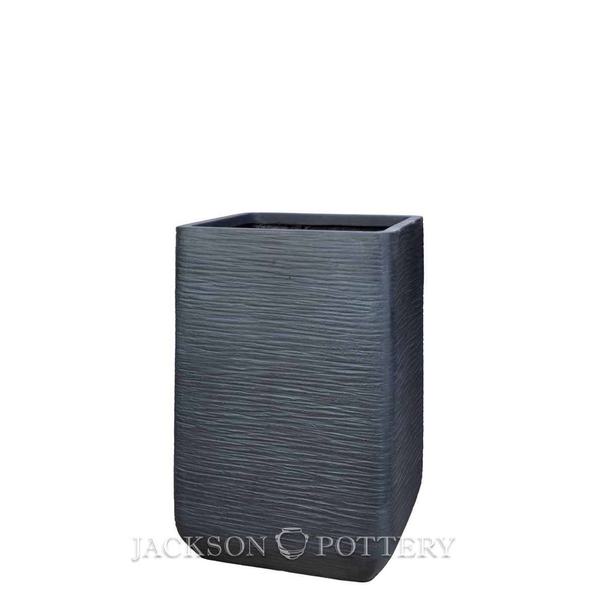 Jackson Pottery | 17 in. Lightweight Metropolitan Tall Square - Charcoal