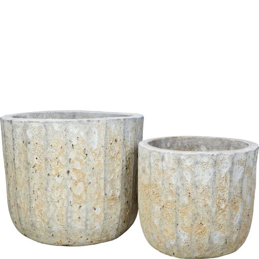 Picture of Grenada Planter, Short Set of 2 A,B - Volcanic White