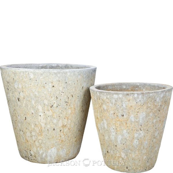 Picture of Vaso Pltr Set of 2 - 18, 23 in - Volcanic White