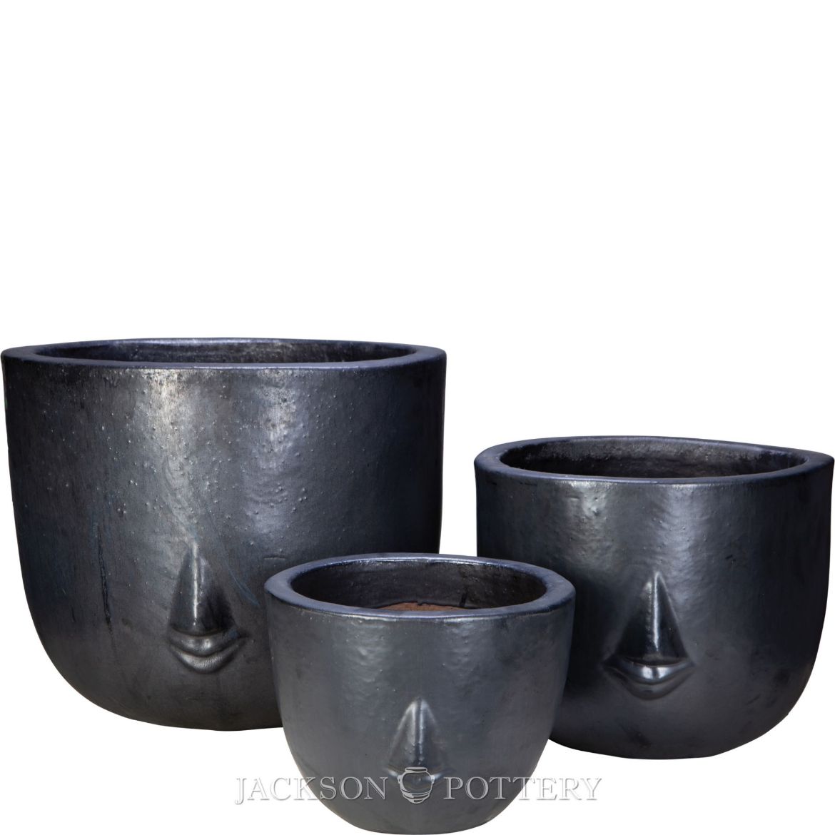 Picture of Companion Planter Set of 3 A,B,C - Charcoal