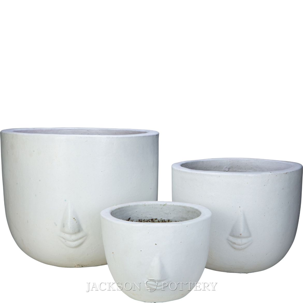 Picture of Companion Planter Set of 3 A,B,C - Matte White