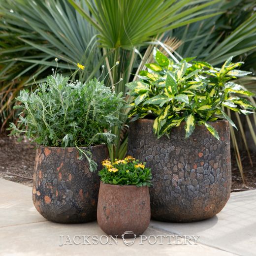 Picture of Utopia Planter Set of 3 A,B,C - Volcanic Rust