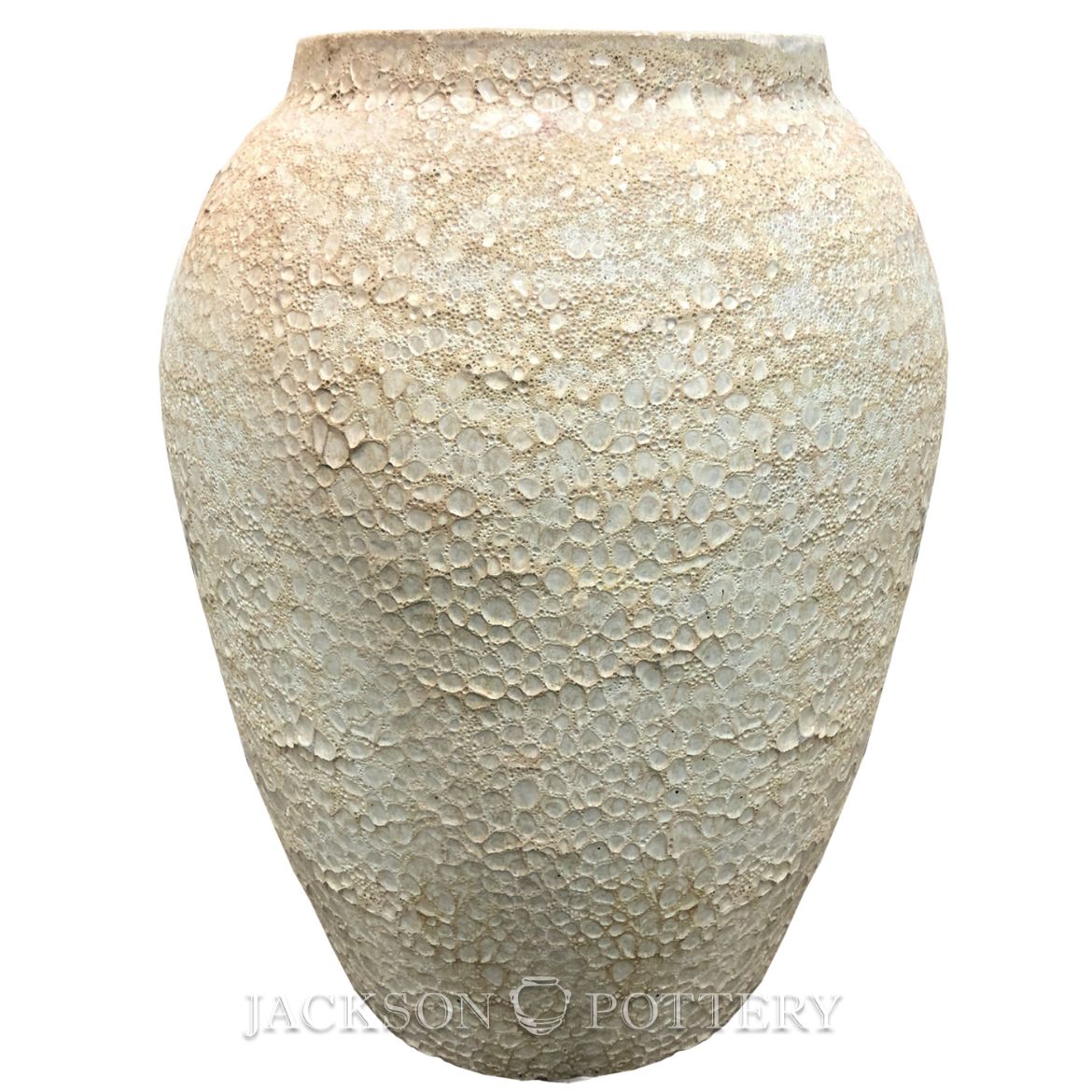 Picture of 25 in. Gold Urn - White Lava