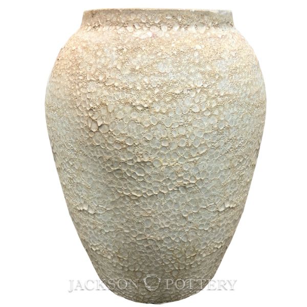 Picture of 25 in. Gold Urn - White Lava