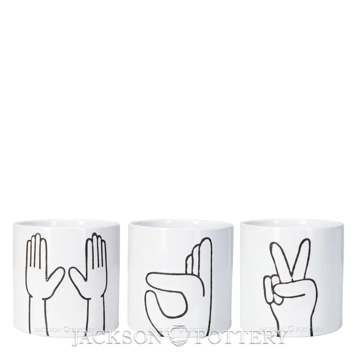 Picture of FGC-16017 Hands Up Planters, 5.3 in.