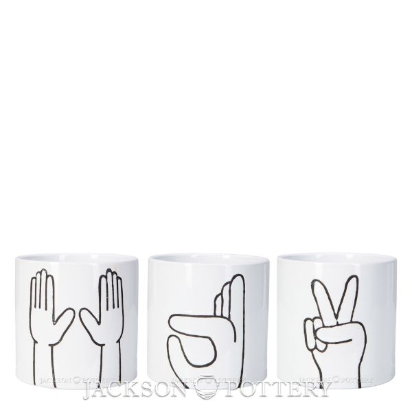 Picture of FGC-16017 Hands Up Planters, 5.3 in.