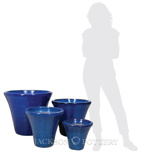 Picture of Tapered Cylinder Planter Set of 4 A,B,C,D - Blue