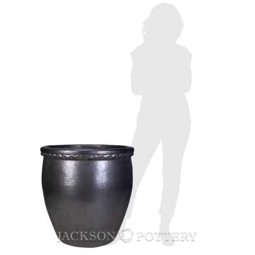 Picture of 26 in. Tall Nambe Planter - Charcoal