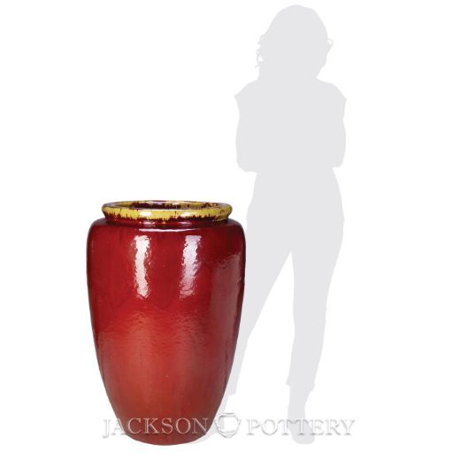 Picture of 25 in. Storage Jar - Oxblood