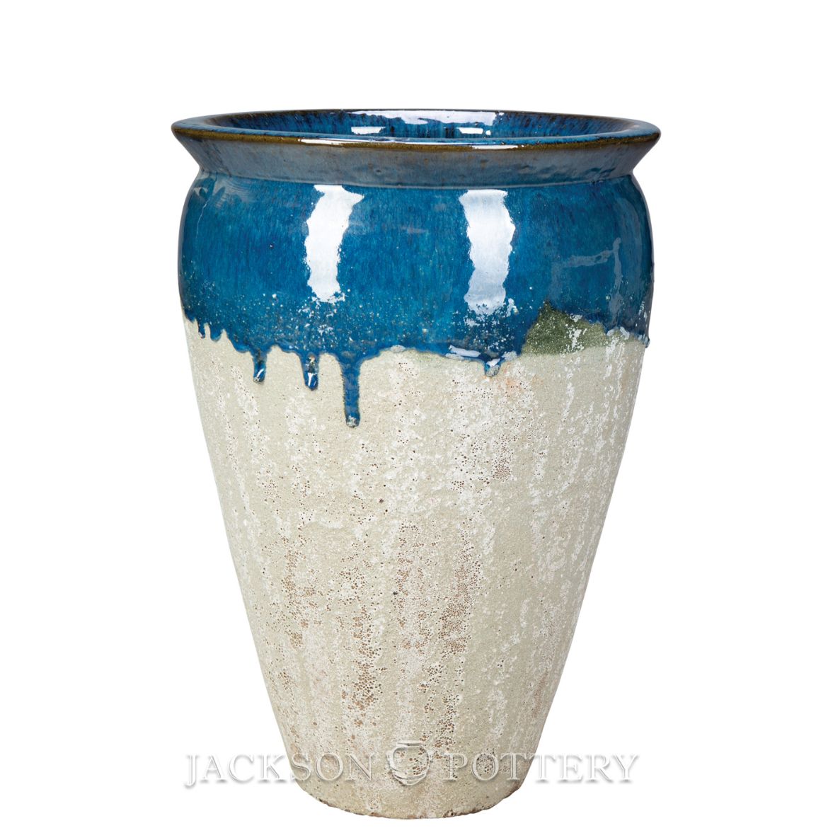 Picture of 14 in. Bautista Water Jar - Azul over Greystone