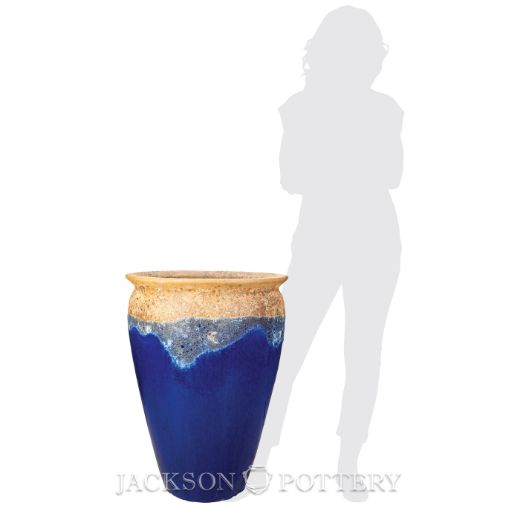 Picture of 20 in. Bautista Water Jar - Ancient Earth over Blue