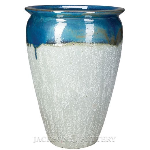 Picture of 20 in. Bautista Water Jar - Azul over Greystone