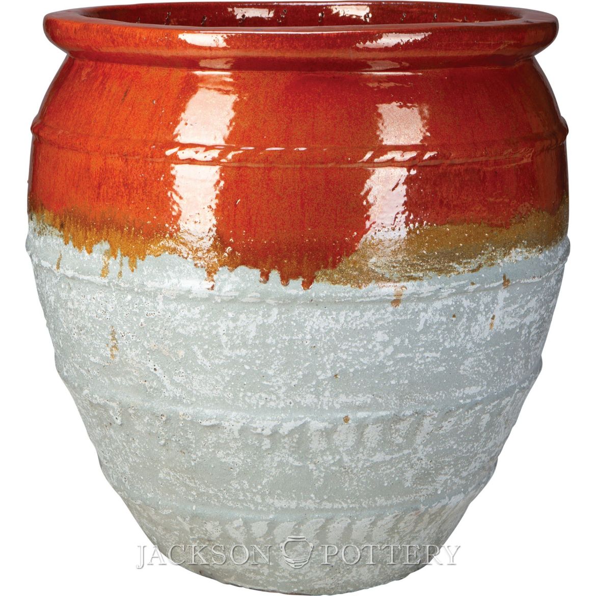 Picture of 29.5 in. Magnus Water Jar - Red over Greystone