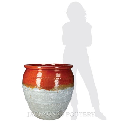 Picture of 29.5 in. Magnus Water Jar - Red over Greystone