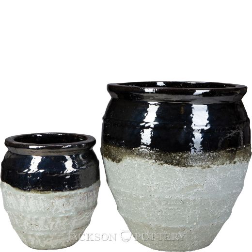 Picture of Magnus Water Jar Set of 2 A,B - Black over Greystone