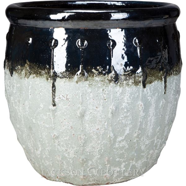 Picture of 23 in. Emperor Planter - Black over Greystone