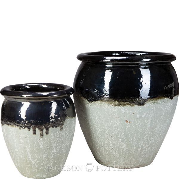 Picture of Maricopa Water Jar Set of 2 A,B - Black over Greystone