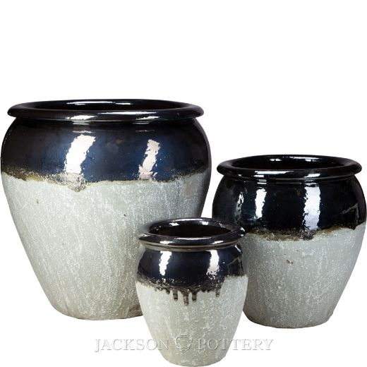 Picture of Maricopa Water Jar Set of 3 A,B,C - Black over Greystone