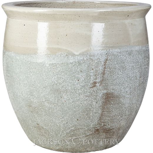 Picture of 23.5 in. Claremont Planter - White over Greystone