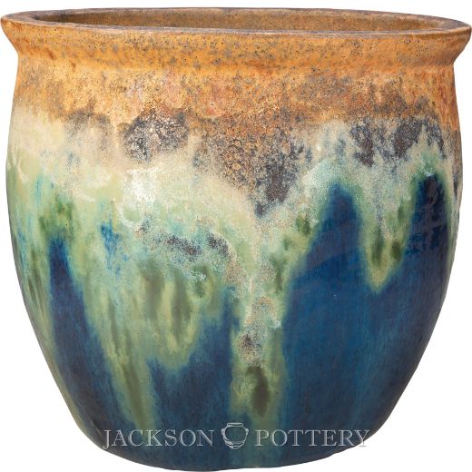 Picture of 23.5 in. Claremont Planter - Ancient Earth over Azul