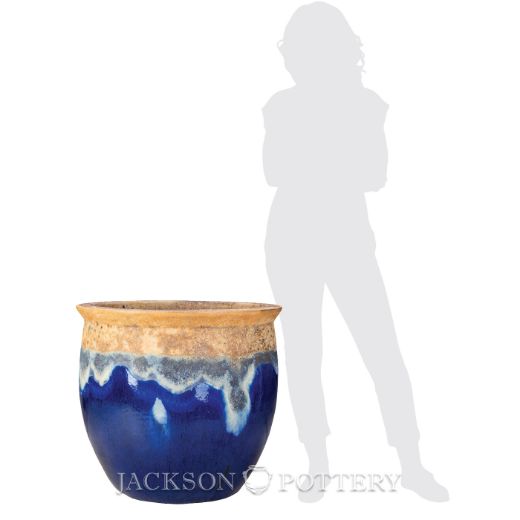 Picture of 23.5 in. Claremont Planter - Ancient Earth over Blue