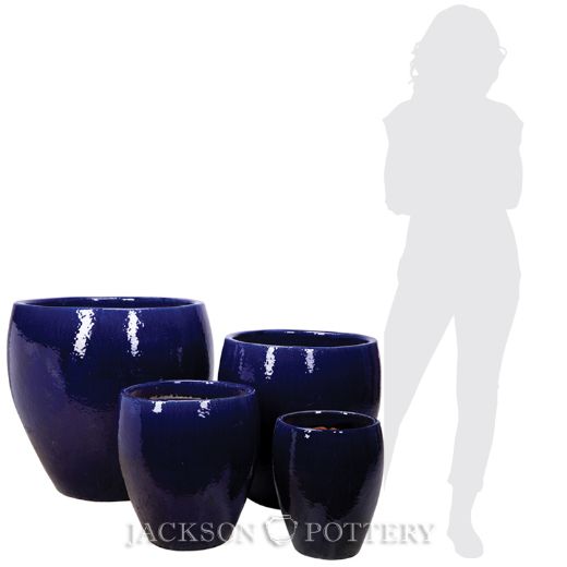 Picture of Top Cut Planter Set of 4 AA,A,B,C - Cobalt Blue