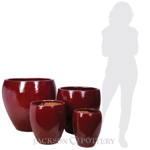 Picture of Top Cut Planter Set of 4 AA,A,B,C - Oxblood