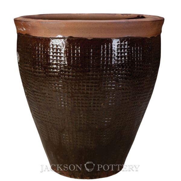 Picture of 23 in. Palm Planter Waffle - Brown