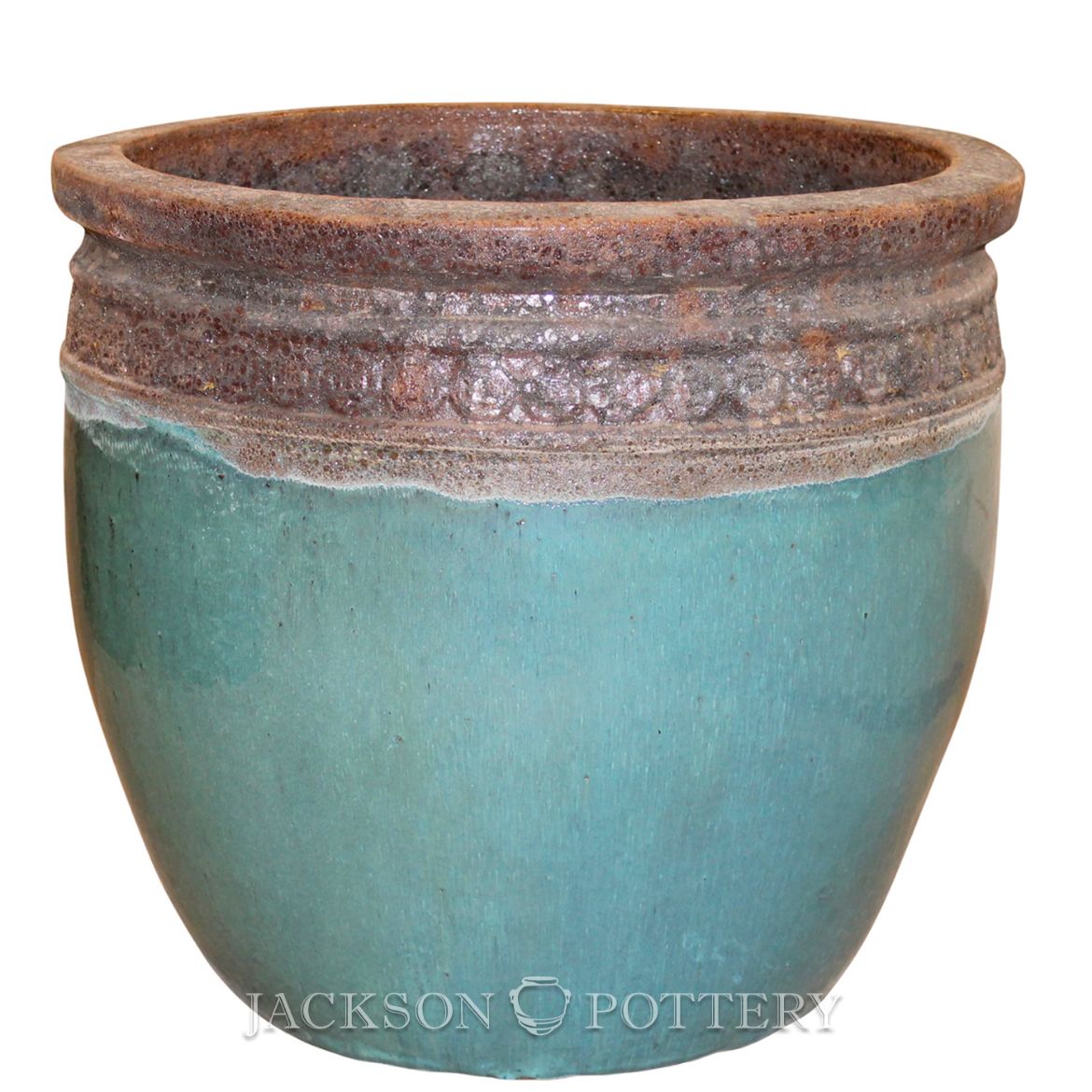 Picture of 24 in. Coin Pot - Volcanic Rust/ Azul