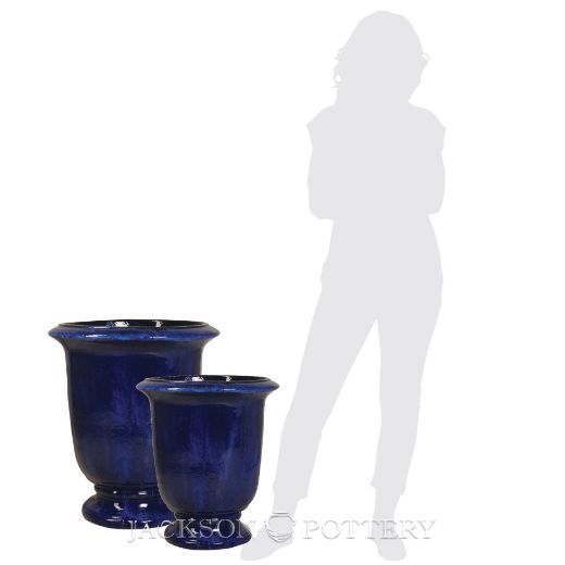 Picture of Chatsworth Urn Set of 2 A,B - Falling Blue