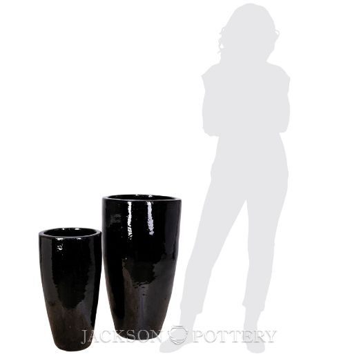 Picture of Calypso Vase Set of 2 A,B - Black