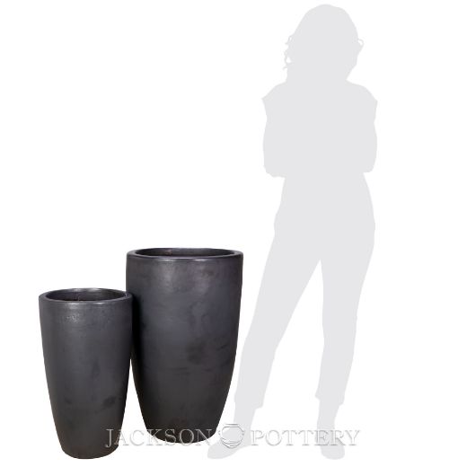 Picture of Calypso Vase Set of 2 A,B - Charcoal