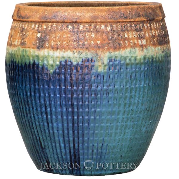 Picture of 31 in. Centurian Planter - Ancient Earth over Azul