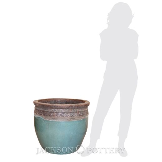 Picture of 24 in. Coin Pot - Volcanic Rust/ Azul