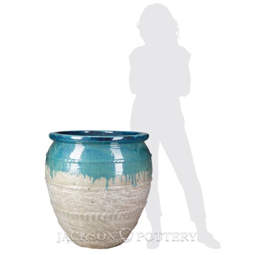 Picture of 29.5 in. Magnus Water Jar - Azul over Greystone