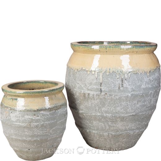 Picture of Magnus Water Jar Set of 2 A,B - Cream over Greystone