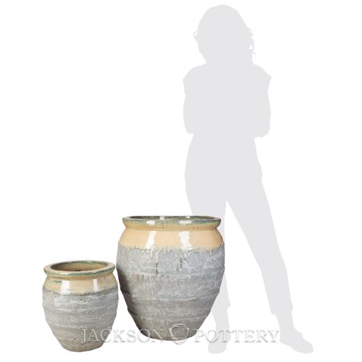 Picture of Magnus Water Jar Set of 2 A,B - Cream over Greystone