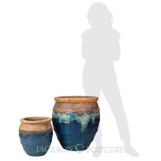 Picture of Magnus Water Jar Set of 2 A,B - Ancient Earth over Azul