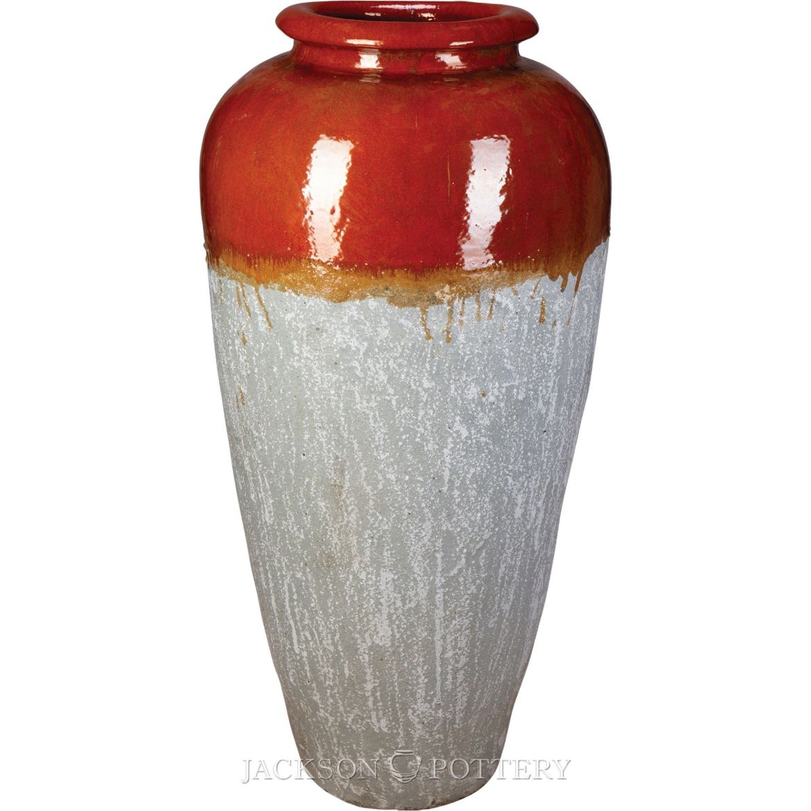 Picture of 23.5 in. Deja Water Jar - Red over Greystone