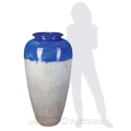 Picture of 23.5 in. Deja Water Jar - Blue over Greystone