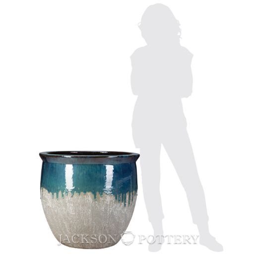 Picture of 23.5 in. Claremont Planter - Azul over Greystone