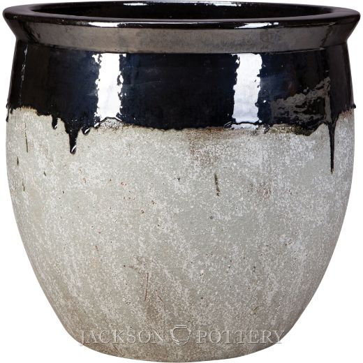 Picture of 23.5 in. Claremont Planter - Black over Greystone