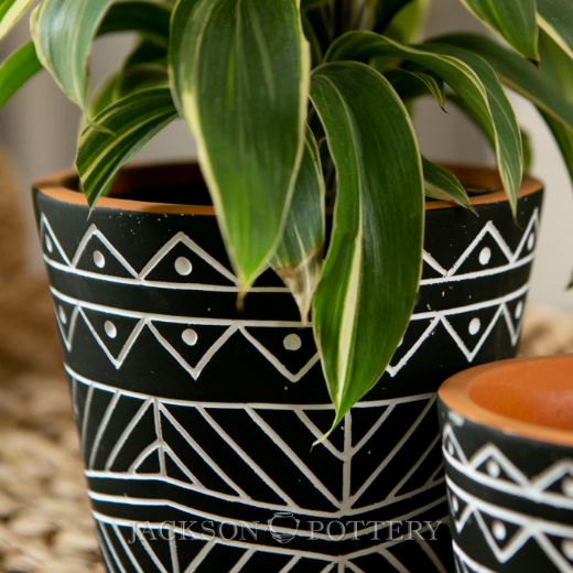 Picture of 6.75 in. Zuni Vaso Planter - Black (8 Per Case)